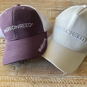 🧢 Madison Reed Purple + PUKKA White Baseball/Trucker Hat Set 🧢